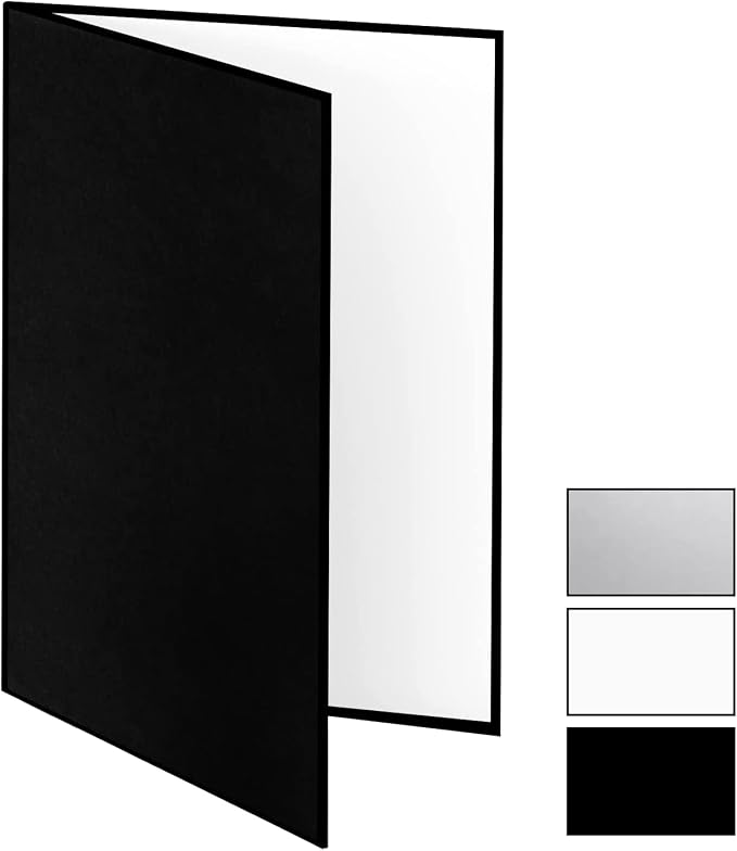 2PCS 4 in 1 12"x8" Photography Light Reflector Cardboard, A4 Paper Folding - Image 3