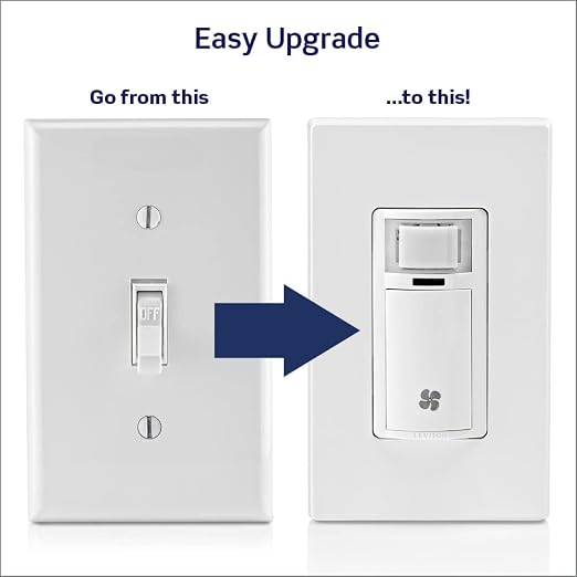 Leviton Humidity Sensor Switch for Bathroom Exhaust Fan, Automate Ventilation - Image 7