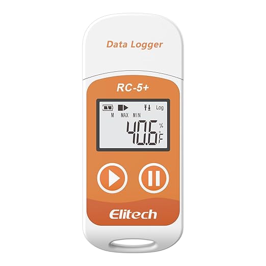 Elitech RC-5+Digital PDF USB Temperature Data Logger Reusable Recorder by Elitech