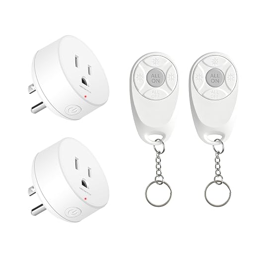 Remote Control Outlet, Wireless Light Switch, 500ft Range, No Wiring Needed by greencycle