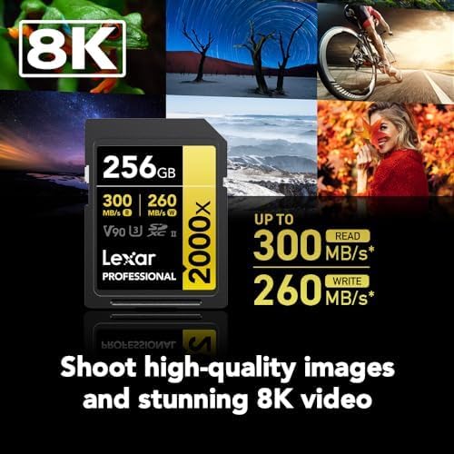Lexar 256GB Professional 2000x SD Card, Full HD, - Image 2