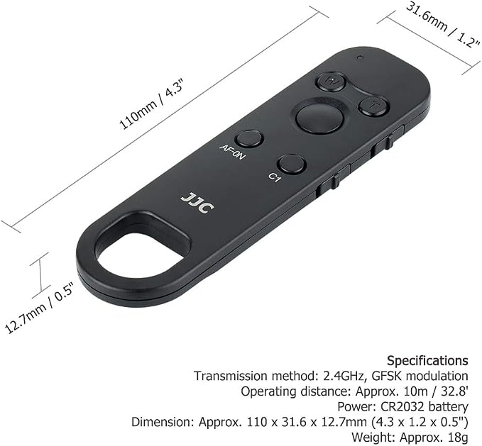 JJC RMT-P1BT Bluetooth Wireless Remote Control Commander - Image 3