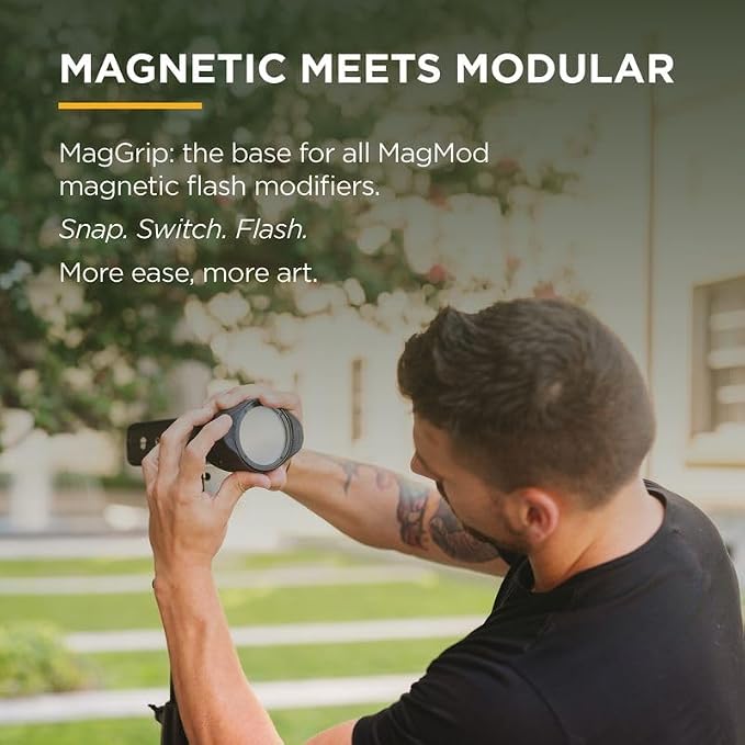MagMod MagSphere 2 & MagGrip 2 Bundle, Magnetic Flash Diffuser Kit - Image 3