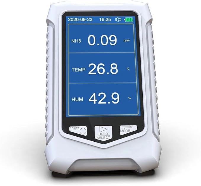 NH3 Meter Ammonia Air Quality Monitor Portable Ammonia Gas Detector Handheld by Unknown