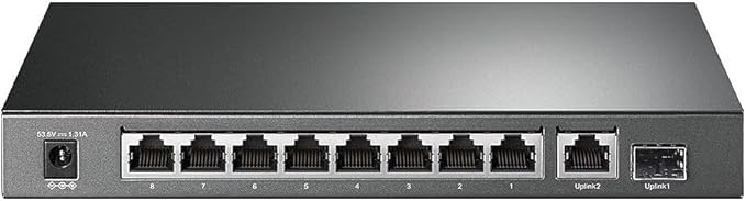 TP-Link 8 Port Gigabit PoE Switch | 8 PoE+ Ports @63W, w/ 1 Uplink Gigabit Port - Image 3