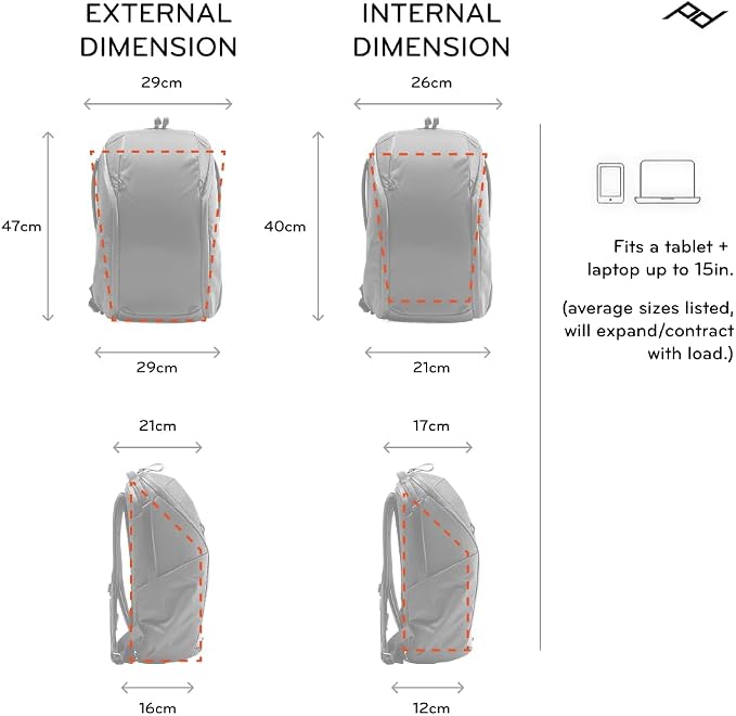 Peak Design Everyday Backpack Zip 20L, 270-Degree Zip, Dual Side Pockets - Image 5