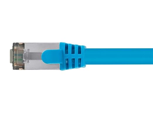 Monoprice Cat8 3ft Blue Patch Cable Double Shielded 26AWG 2GHz 40G Pure Bare - Image 3