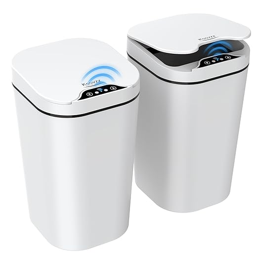 2 Pack Automatic Small Bathroom Trash Can by Kssvzz