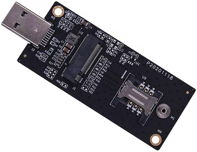 Xiwai M.2 Key-B NGFF WWAN to USB 3.0 Riser Card Adapter w SIM Slot - Image 9