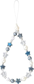 Beaded Phone Charm Lanyard Strap Girly Style Fixed Beads Pearl Lanyards by Staqlo