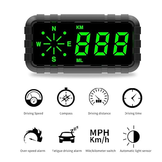 Heads Up Display for Car Digital GPS Speedometer MPH kit Automotive Compass for - Image 4