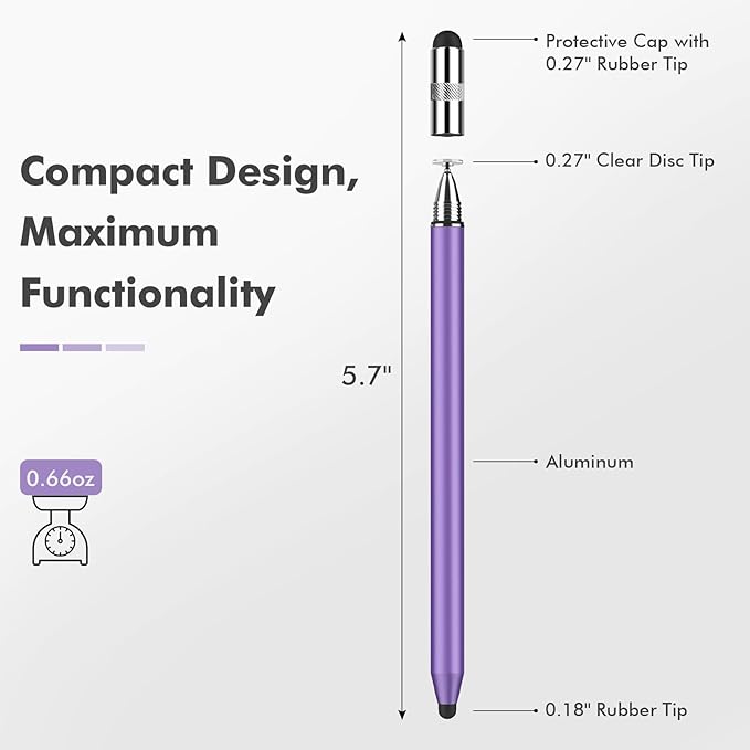 MEKO 3 in 1 Stylus Pens for Touch Screens, High Sensitivity & Precision - Image 3