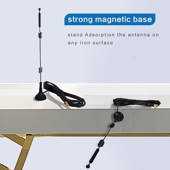 Dual Band Long Range WiFi Antenna, Eifagur 9dbi 2.4GHZ 5GHZ 5.8GHZ RP-SMA - Image 3