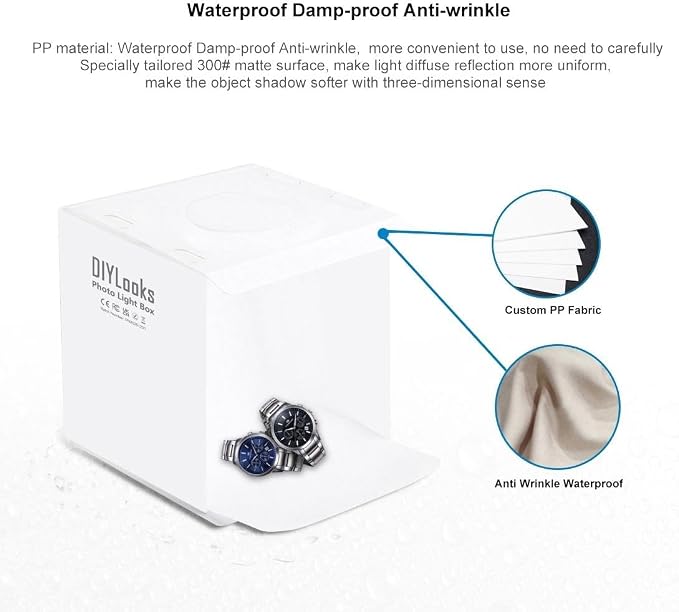 20cm Include 2 LED Panels Folding Portable 1100LM Light Photo Lighting Studio - Image 9