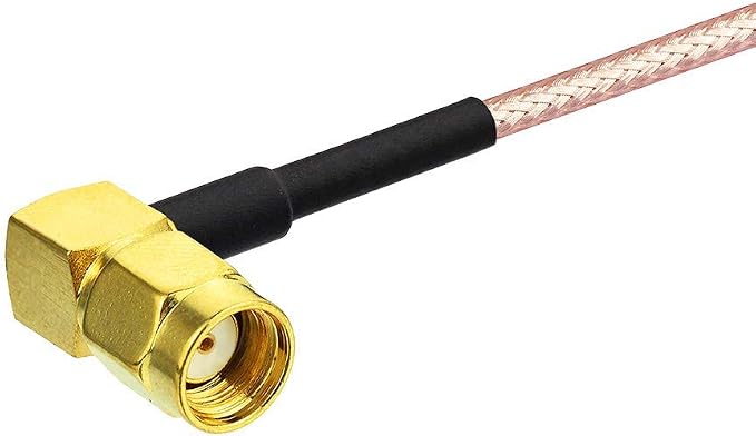 Bingfu WiFi Antenna Extension Cable RP-SMA Male Right Angle to RP-SMA Female - Image 4