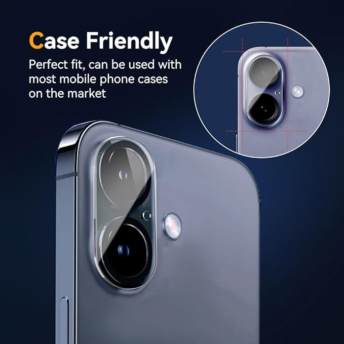 Camera Lens Protector for iPhone 16 6.1" / iPhone 16 plus 6.7"/ iPhone17 6.3" - Image 4