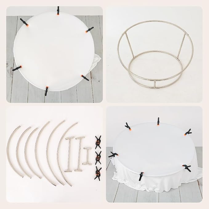 Kate Newborn Photography Props Stainless Steel Stand Set - Image 7