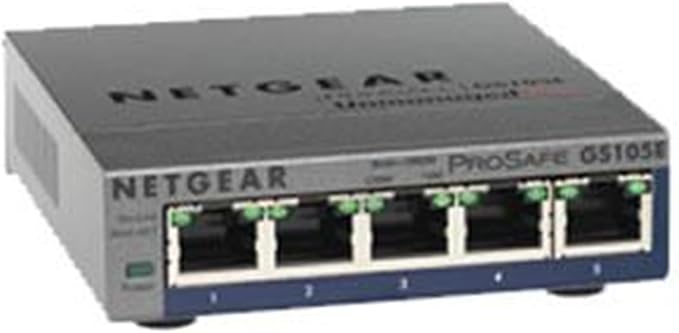 NETGEAR ProSafe 5-Port Gigabit Unmanaged Plus Switch GS105E by NETGEAR