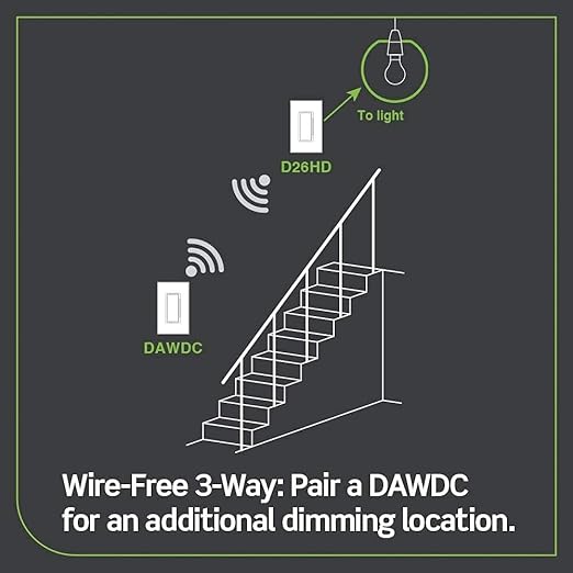Leviton Decora Smart Dimmer Anywhere Companion, Add Wire-Free 3-Way/4-Way/5-Way - Image 2