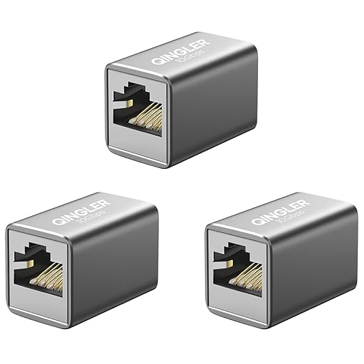 10Gbps RJ45 Coupler Ethernet Extender Connector by QINGLER