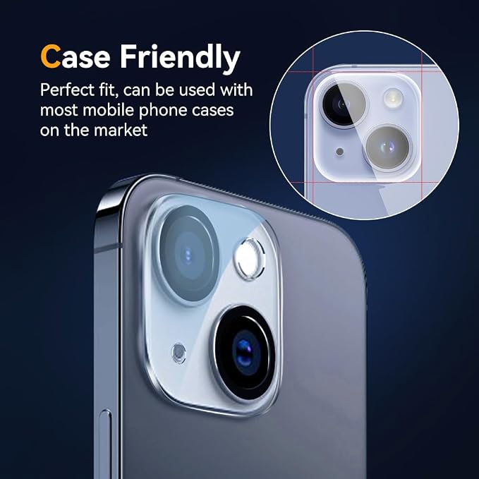 Camera Lens Protector for iPhone 15 / iPhone 14 6.1" ＆ iPhone 15 Plus/iPhone 14 - Image 4