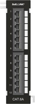 iwillink 12 Port 10Gbps Cat6A Network Patch Panel by IWILLINK