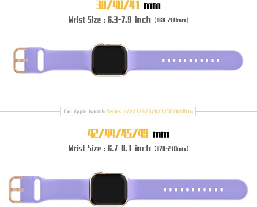 Sport Band Compatible with Apple Watch Bands 49mm 46mm 45mm 44mm 42mm 41mm 40mm - Image 6
