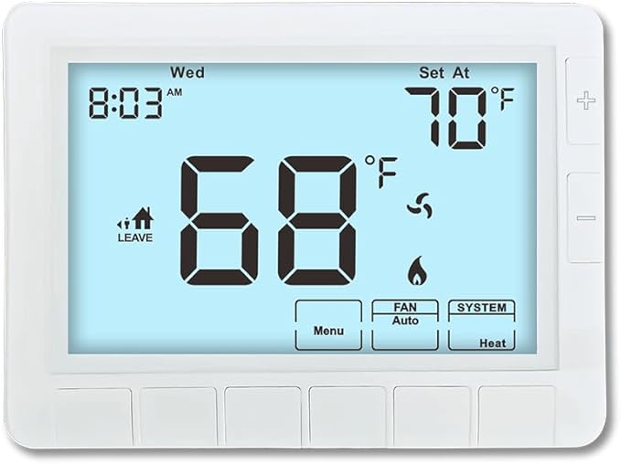 Programmable Auto Changeover Thermostat by Coiiwsei