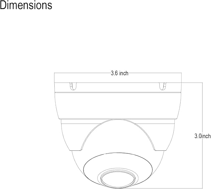 Real HD 5MP Analog Coax Dome TVI CVI CCTV Surveillance Security Camera - Image 3