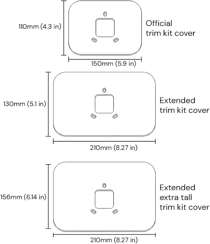 Amazon Smart Thermostat Extended Wall Plate Trim Cover, Paint and Damage Cover - Image 3
