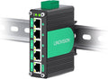 LINOVISION Industrial 5 Ports Gigabit 12V PoE Switch, Solar Powered Switch by LINOVISION%C2%AE