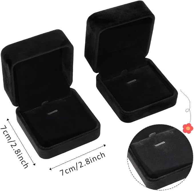 2Pcs Classic Velvet Necklace Box - Image 6