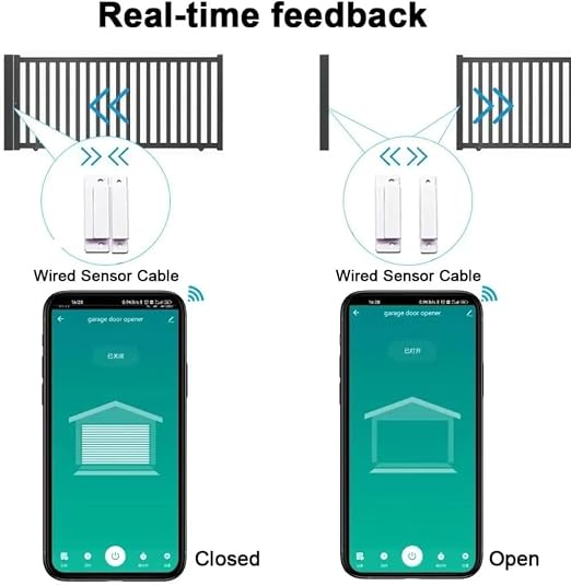 Easy Installation|Hucaoe Zigbee 5V Smart Garage Door Opener Controller| - Image 5