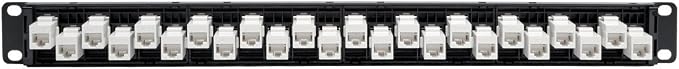 TRIPP LITE 24-Port Cat6a Cat6 Cat5e Feed-Through Patch Panel Offset w/Cable - Image 2