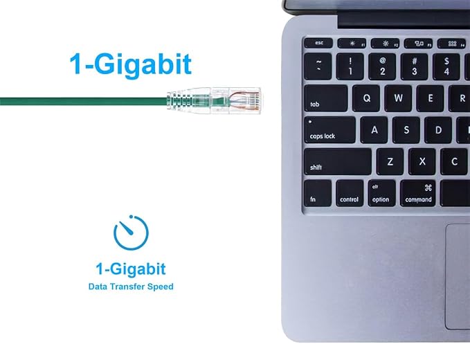 Monoprice Cat6 14ft Green Component Level Patch Cable UTP 28AWG 550MHz Pure - Image 5