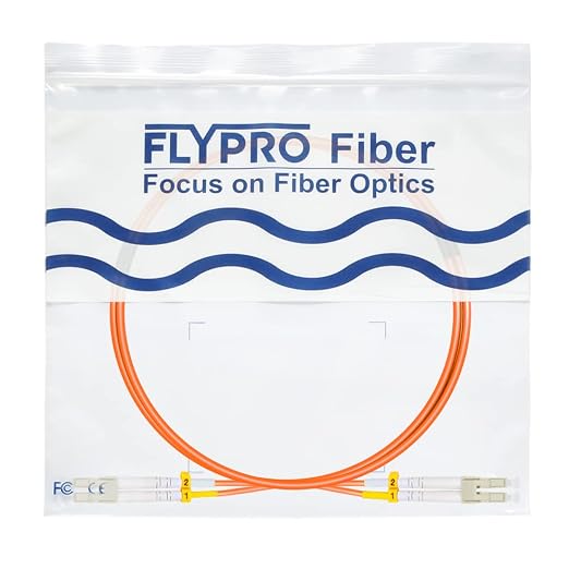 FLYPROFiber- 1M/3ft OM1 LC to LC Fiber Patch Cable, Length Options: 0.2m-100m - Image 7