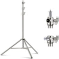 NEEWER 7.2ft/2.2m Stainless Steel Light Stand, Spring Cushioned Heavy Duty by Neewer
