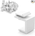 50-Pack Blank Keystone Jack Inserts by ZoeRax
