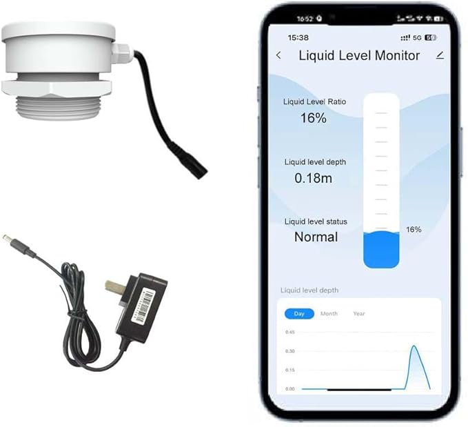 Smart TLC2206 WiFi Water Oil Fuel Liquid Tank Level Monitor Indicator by EPTTECH