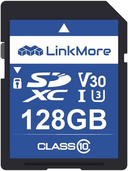LinkMore 128GB Full-Size SD Card, SDXC by LinkMore