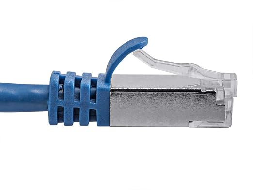Monoprice Cat7 10ft Blue Patch Cable Double Shielded 26AWG 10G Pure Bare Copper - Image 3