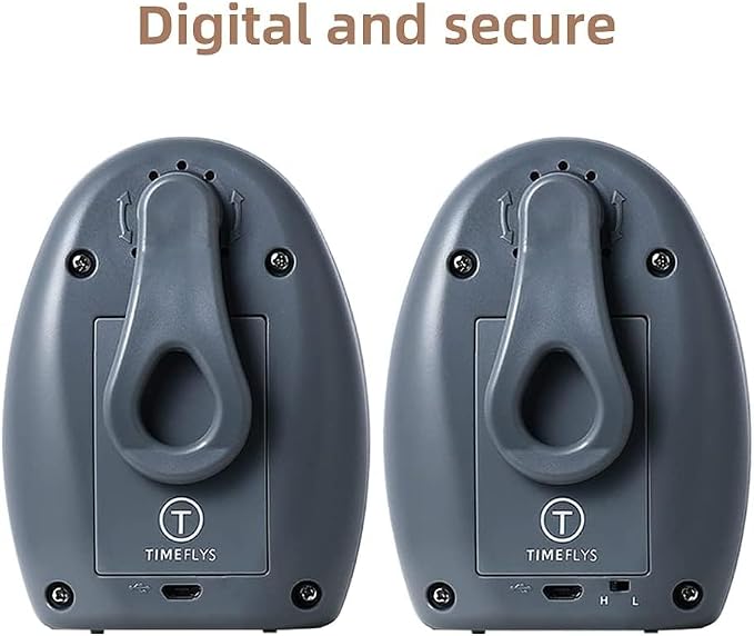 Audio Baby Monitor TimeFlys Mustang Panda, Both Unit Portable, Talk Back - Image 2
