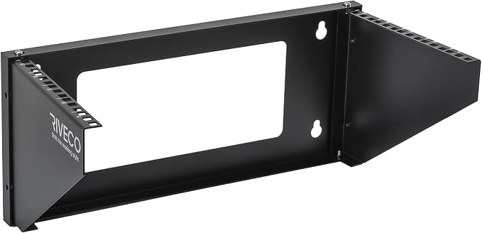 RIVECO 5U Wall Mount Vertical Rack Network Bracket Firm Constructed Easy by RIVECO