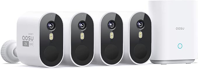 aosu Security Cameras Outdoor Wireless, 166° Ultra-Wide-Angle, Battery Powered by AOSUSecurityOffical