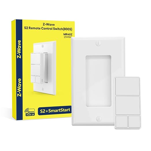 Minoston 800 Series Z-Wave Scene Controller, 4 ZWave Button, Zwave Plus Wall by Minoston