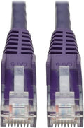 Tripp Lite Cat6 Gigabit Ethernet Snagless Molded Patch Cable UTP Purple RJ45 by TrippLite