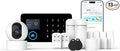 LWOHSI Alarm System for Home Security, 4G GSM/WiFi Wireless Home Alarm System by LWOHSI