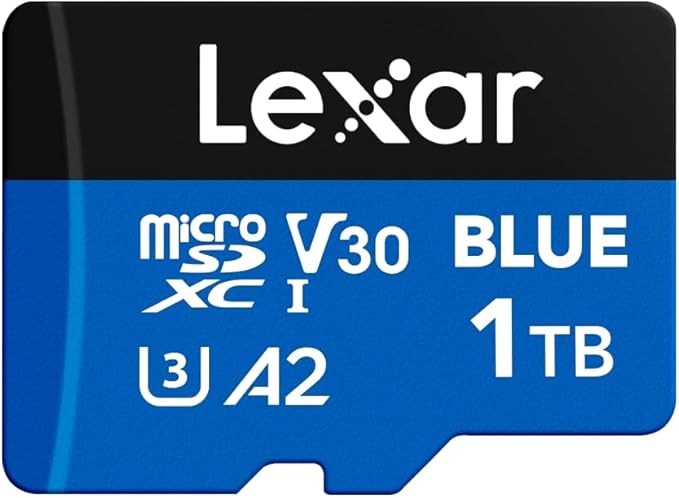 Lexar 1TB Blue Micro SD Card Up to 160MB/s, microSDXC UHS-I Memory Card by Lexar