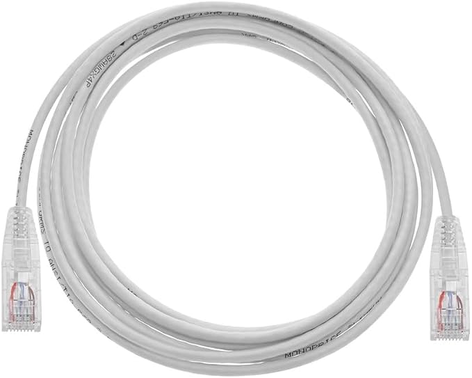 Monoprice Cat6 10ft White Component Level Patch Cable UTP 28AWG 550MHz Pure - Image 4