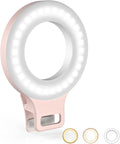 Clip on Ring Light, Kimwood Rechargeable 60 LED Selfie Ring Light by Kimwood